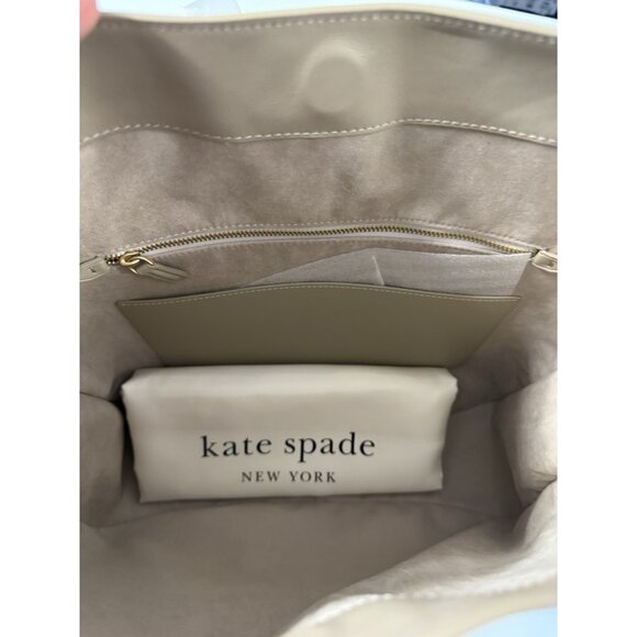 Kate Spade Grace Hobo Bag Fine Grain Cow Leather~Timeless Taupe $398 NEW L15 13 - Picture 5 of 6